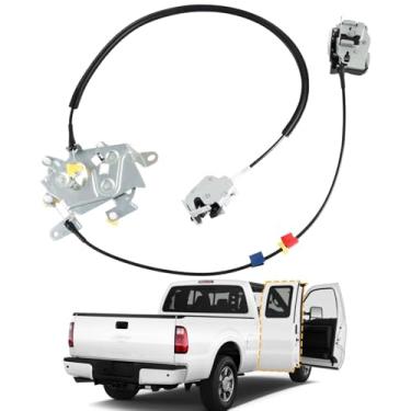 Imagem de KPALAG Trava de porta estendida do lado do passageiro traseiro direito com cabo compatível com Ford F250 F350 F450 F550 Super Duty 1999-2007 Substituir #:6C3Z-28264A00-A