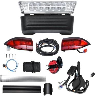 Imagem de Orle Oko Kit de luz de luxo para carrinho de golfe para carro de clube precedente 12 V Street Legal Upgrade Farol Kits de lanterna traseira para luz LED precedente 2004 acima com seta interruptor de