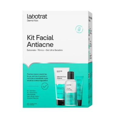 Imagem de Kit Facial Antiacne Labotrat com Sabonete, Tônico e Gel Secativo  Pele