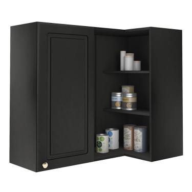 Imagem de Armário Aéreo Canto Reto Firenze 1 Porta Chumbo - Indékes Chumbo