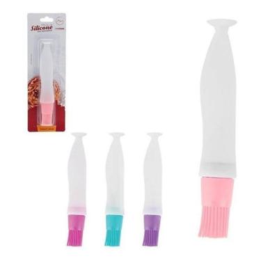 Imagem de Pincel De Untar Culinário - Confeitar Tubo Silicone 17Cm