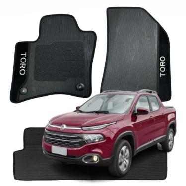 Imagem de Kit Completo com 3P Tapetes Automotivos Específico Fiat Toro 2016 a 20