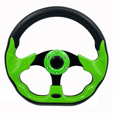 Imagem de Spaorcco Volante Universal para Carrinho de Golfe Verde para Ezgo Rxv E Txt, Club Car Ds E Club Car Precedent Ezgo Yamaha Acessórios para Carros de Golfe