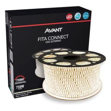 Imagem de Fita Led Connect 15w 4000k Branco Neutro 50m Tensão Direta 240 Leds/ p