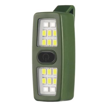 Imagem de Lembopo Pequena lanterna EDC recarregável, luzes de corrida com clipe presente para corredores, luzes de bicicleta de segurança para passear com cães à noite, acessórios de corrida com mãos livres