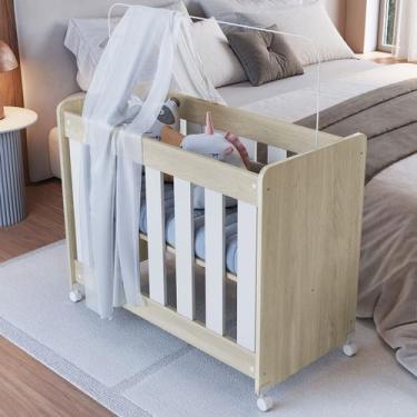 Imagem de Berço Evolutivo 4 em 1 Carvalho Araguaia - Completa Móveis, Marrom, Un