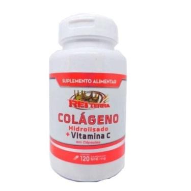 Imagem de Colágeno Hidrolisado + Vitamina C  120 Cápsulas - Rei Terra