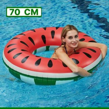 Imagem de Boia Inflavel Melancia 70Cm - Cor Verde e Vermelho Snel Home, Único, ú
