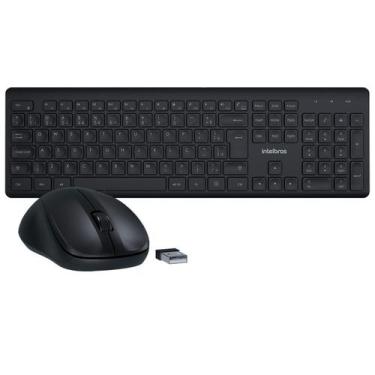 Imagem de Kit Teclado e Mouse sem Fio Intelbras CSI50 Clique Silencioso