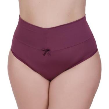 Imagem de Calcinha Plus Size Cintura Alta Tanga Grande Cós Alto 50 ao 56 - c11 T