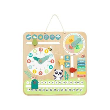 Imagem de Hi Pando Brinquedo Educativo Madeira Meu Calendário