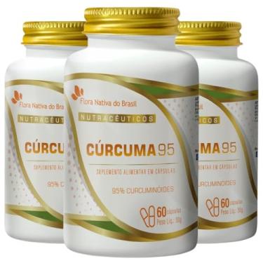 Imagem de KIT 3X Cúrcuma 95% 60 cápsulas - Flora Nativa