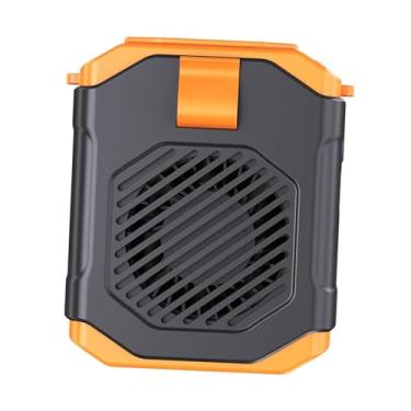 Imagem de Ｂｅｓｇａ Ventilador de cintura portátil com clipe para cinto, silencioso, mãos livres, prático, pessoal, recarregável para passeios, viagens, fazenda, trabalho, Laranja