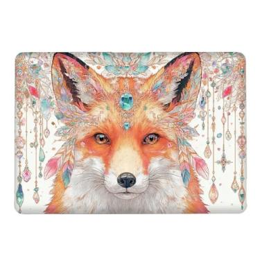 Imagem de Yicomon Compatível com MacBook Air 15 polegadas 2023 chip M2 modelo A2941, capa rígida de plástico para Mac Air 15 com Touch ID (2023) - Linda raposa vermelha