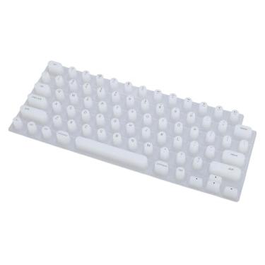 Imagem de Bewinner Tampa do Teclado para Unhas Longas - Protetor de Silicone Amigável para Unhas para OS X Pro 14/16, AIR 13/15 - Proteja a Arte das (Branco)