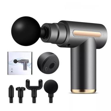Imagem de Pistola Massageadora Elétrica para Liberação Miofascial - Massageador Profissional em Produtos de Massagem e Relaxamento Muscular(prata)