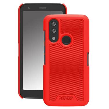 Imagem de Wireless PROTECH Capa compatível com telefones CAT S62 e CAT S62 PRO, capa rígida protetora com revestimento de toque macio (vermelho)