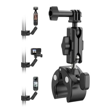 Imagem de Suporte de braçadeira de guidão de motocicleta para acessórios GoPro Insta360, acessório de montagem de clipe de fixação para bicicleta suja 360 para Go Pro Max 13 12 11 10 9 Insta360 X5 X4 DJI Action