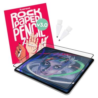 Imagem de Astropad Rock Paper Pencil v2.0 – Protetor de tela de papel para iPad Pro de 11 polegadas (M4, 2024) + pontas para Apple Pencil de substituição 2 unidades – Apple Pencil 1ª e 2ª geração