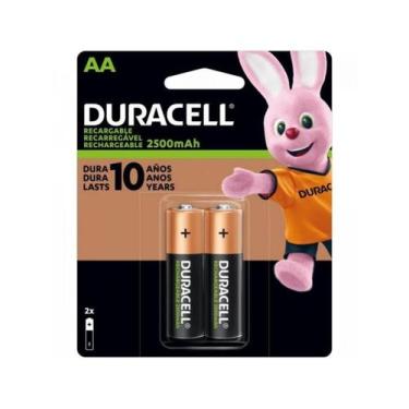 Imagem de Pilha Recarregável AA 2500mAh (C/2 Pilhas) Duracell