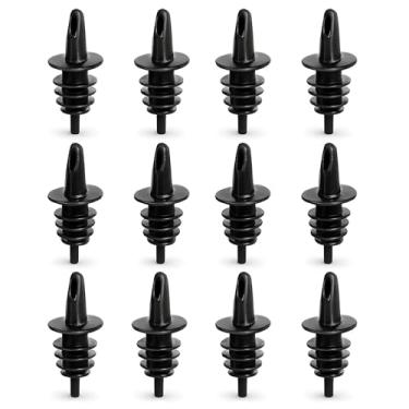 Imagem de EHOMEA2Z Despejadores de gelo raspados pacote com 12 - Ideal para garrafas de xarope de cone de neve, xaropes de gelo raspado, acessórios de cone de neve, licor, suco, molho de salada - Despejadores