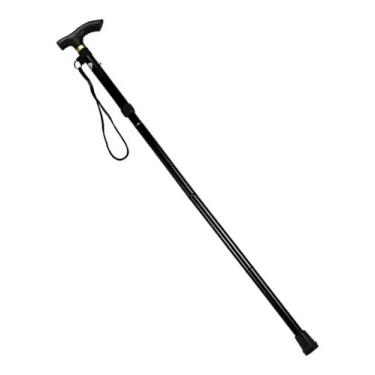 Imagem de Bengala Dobrável de Alumínio, Regulável 85-95cm, Suporta até 112kg, Preta