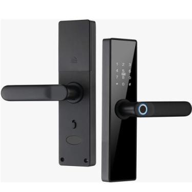 Imagem de Fechadura Digital Wifi FD21 Biometria, Chave, Tag, App Tuya - JWCOM
