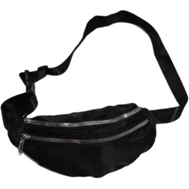 Imagem de Pochete Celular Bolsa Academia Cintura 2 Compartimentos Cor:Azul, Preto e Vinho. Ideal para Carregar Documentos, Dinheiro e Outros Itens Importantes com Segurança durante suas Viagens.