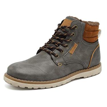 Imagem de Bota de caminhada masculina Quicksilk EYUSHIJIA impermeável para neve, Dark Gray-fur Lining, 11