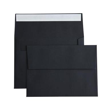 Imagem de PONATIA 50 envelopes 12 x 17 cm, envelopes A7 autoselados para casamentos, cartões de convite, fotos, cartões postais, cartões de felicitações, chá de bebê, formatura, cartões de presente de Natal