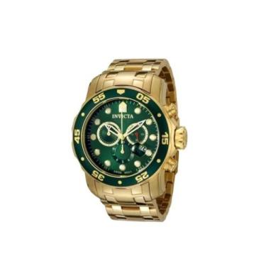 Imagem de Relógio Masculino Scuba Pro Diver 0072 á Prova d Água 48mm, Verde, 48m