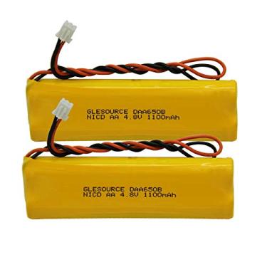 Imagem de GLESOURCE Bateria de iluminação de emergência de 4,8 V 1100 mAh substitui com LITHONIA D-AA650Bx4 Unitech Dual-Lite 0120859 Ni-CD AA 650mAh 4,8V EJW-NI-CAD 800mah BYD D-AA650B-4 Luz de emergência de