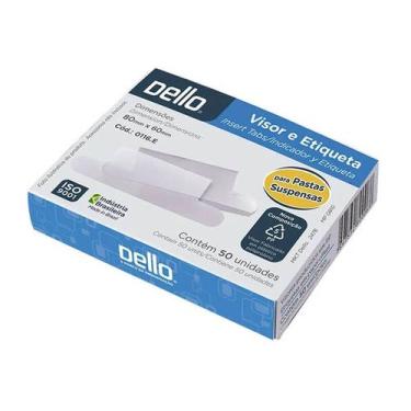 Imagem de Visor Para Pasta Suspensa C/ 50 Dellofix Cod. 0116.E - Dello
