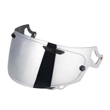 Imagem de JQF Gear Viseira De Capacete Completa Compatível Com Regent-X, Vas-V Max, Quantum-X, Corsair-X, Signet-X, Dt-X, Defiant-X (Prata Cromada)