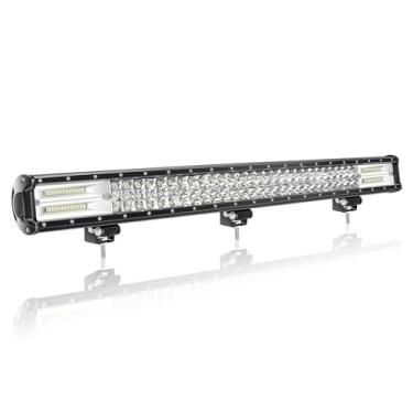 Imagem de Willpower Barra de luz LED de 71 cm, 396 W, barra de LED com feixe de inundação, 12 V, 24 V, luzes de neblina, luzes de condução para caminhão off-road 4 x 4, trator, barco, carro, quadriciclo, UTV