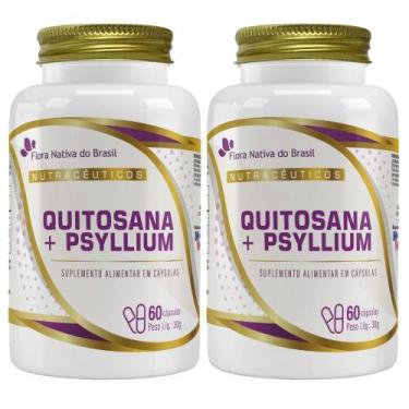 Imagem de KIT 2X Quitosana com Psyllium 60 cápsulas - Flora Nativa - Flora Nativ