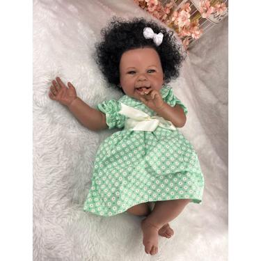 Imagem de Boneca Reborn Corpo de Pano Macio Com Enxoval Completo