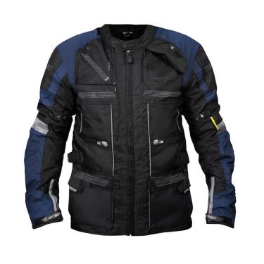 Imagem de Jaqueta Gp Tech Explorer Adv C/ Proteções Preto/Azul