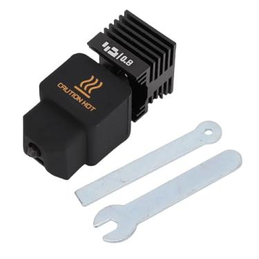 Imagem de WALFRONT Extrusora de Impressão 3D Kit Bocal Final Quente para PLA ABS PETG TPU PC, Bico de Aço Endurecido Todo o Design de Garganta Metálica para Laboratório Bambu A1 Mini (0,8 mm)