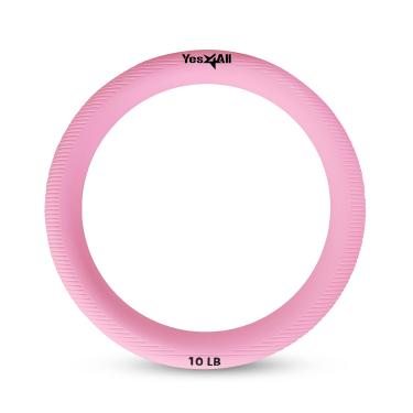 Imagem de Yes4All Power Ring 10lbs, Weight Ring, Weighted Circle, Kettlebell for Yoga Exercise, Aerobics, Home Fitness, Core Training - 10 Pink