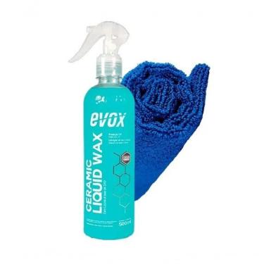 Imagem de Cera Ceramic Liquid Wax Evox + Toalha De Acabamento 350gsm