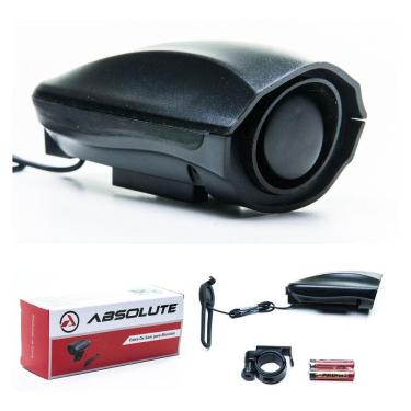 Imagem de Buzina Eletrônica Bicicleta Absolute - Preta - 120dB