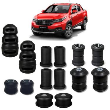 Imagem de Kit Buchas Feixe Mola Traseiro Strada 2021/... 8pç Reforçado - Borfix