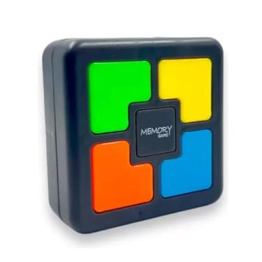 Imagem de Jogo da Memória Eletrônico Compacto com Luz e Som Brinquedo Educativo Infantil Estilo Genius 4 Cores e 5 Níveis de Dificuldade