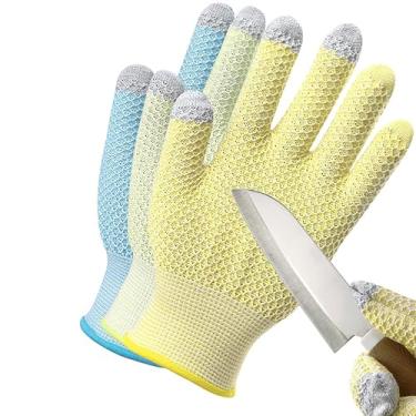 Imagem de Fullsheild 3 Pares De Luvas Resistentes A Cortes Nível 5 Proteção Para Cozinha, Anticorte Grau Alimentício Atualizada