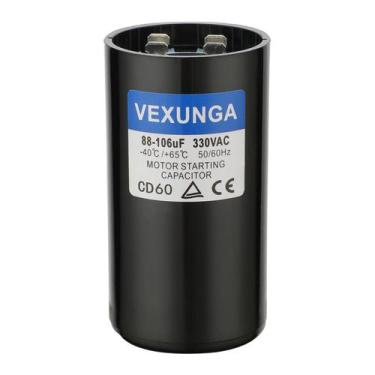 Imagem de Capacitor de partida do motor VEXUNGA CD60 88-106uF 330VAC redondo