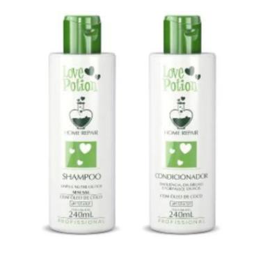 Imagem de Kit Shampoo E Condicionador Home Care Óleo De Coco 240ml - Love Potion