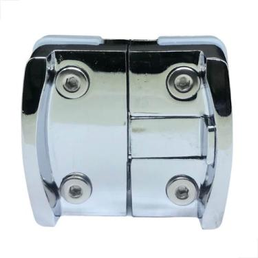 Imagem de Bate Fecha 1570Mini P/ Janela De Blindex V/v Metal - Cromado - Mettall