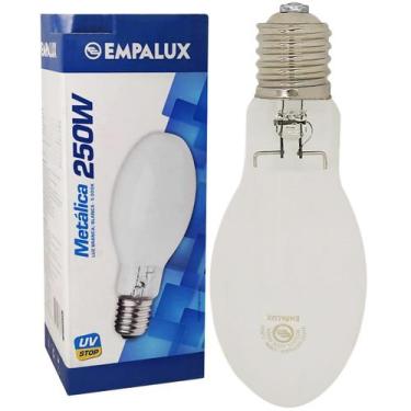 Imagem de Lâmpada de Descarga Vapor Metalica Ovoide 250w E40 Frio - EMPALUX, 220