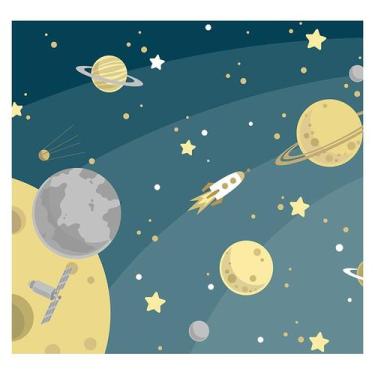 Imagem de Papel de Parede Adesivo Infantil Espaço Bebe Quarto - 524pcp - Allodi